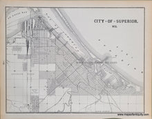 Load image into Gallery viewer, Antique-Printed-Color-Map-Map-of-the-City-of-Milwaukee-and-Bay-View-Wis.-Verso:-City-of-Superior-Wis.-North-America-Midwest-1900-Cram-Maps-Of-Antiquity
