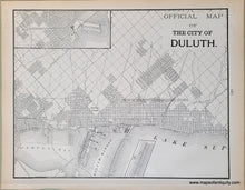 Load image into Gallery viewer, Antique-Printed-Color-Map-Minneapolis-verso:-Official-Map-of-The-City-of-Duluth.-North-America-Midwest-1900-Cram-Maps-Of-Antiquity
