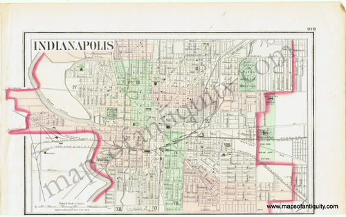 Antique-Hand-Colore-Map-Indianapolis-United-States-Other-U.S.-Cities-Indiana-1871-Gray-Maps-Of-Antiquity