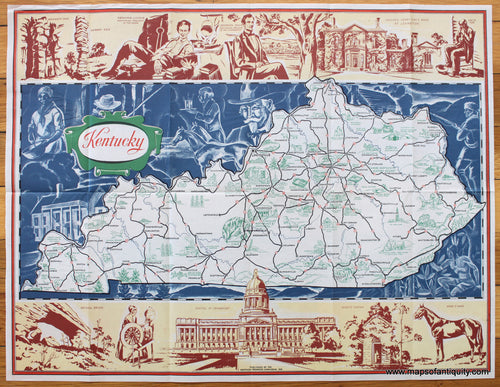 Antique-Map-Kentucky-Pictorial-1931