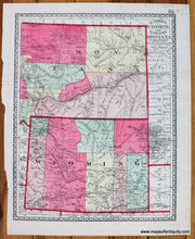 Load image into Gallery viewer, Antique-Printed-Color-Map-Tunison&#39;s-Wyoming-and-Eastern-Montana-verso:-Tunison&#39;s-Idaho-and-Western-Montana-United-States-Midwest-1885-Tunison-Maps-Of-Antiquity
