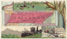 Load image into Gallery viewer, Antique-Map-Chromolithograph-Print-Vignettes-Card-Tennessee-Arbuckle-1890-1890s-1800s-Late-19th-Century-Maps-of-Antiquity
