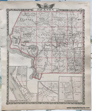 Load image into Gallery viewer, Antique-Hand-Colored-Map-Jackson-County;-verso:-Unions-County-Illinois-1876-Warner-&amp;-Beers-/-Union-Atlas-Co.-Midwest-1800s-19th-century-Maps-of-Antiquity
