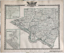 Load image into Gallery viewer, 1876 - Monroe County; verso: Randolph County, Illinois - Antique Map
