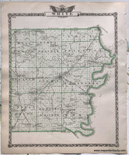 Load image into Gallery viewer, 1876 - Hamilton County; verso: White County, Illinois - Antique Map
