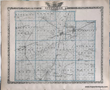 Load image into Gallery viewer, 1876 - Fayette County; verso: Effingham County, Illinois - Antique Map
