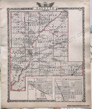 Load image into Gallery viewer, Antique-Hand-Colored-Map-Fayette-County;-verso:-Effingham-County-Illinois-1876-Warner-&amp;-Beers-/-Union-Atlas-Co.-Midwest-1800s-19th-century-Maps-of-Antiquity
