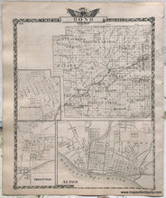 Load image into Gallery viewer, 1876 - Madison County; verso: Bond County, Illinois - Antique Map
