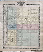 Load image into Gallery viewer, Antique-Hand-Colored-Map-Quincy-Illinois;-verso:-Pike-County-Illinois-1876-Warner-&amp;-Beers-/-Union-Atlas-Co.-Midwest-1800s-19th-century-Maps-of-Antiquity
