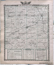 Load image into Gallery viewer, 1876 - Fulton County; verso: McDonough County, Illinois - Antique Map
