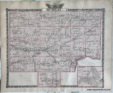Load image into Gallery viewer, 1876 - Henry County; verso: Bureau County, Illinois - Antique Map
