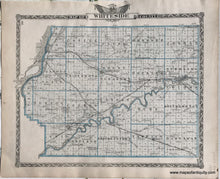 Load image into Gallery viewer, Antique-Hand-Colored-Map-White-side-County;-verso:-Rock-Island-county-Illinois--1876-Warner-&amp;-Beers-/-Union-Atlas-Co.-Midwest-1800s-19th-century-Maps-of-Antiquity
