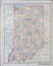 Load image into Gallery viewer, 1892 - Kentucky and Tennessee; versos: Indiana, Illinois - Antique Chart
