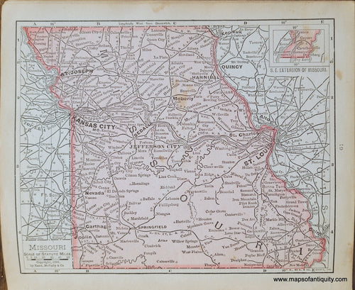 Genuine-Antique-Map-Missouri-1900-Rand-McNally-Maps-Of-Antiquity