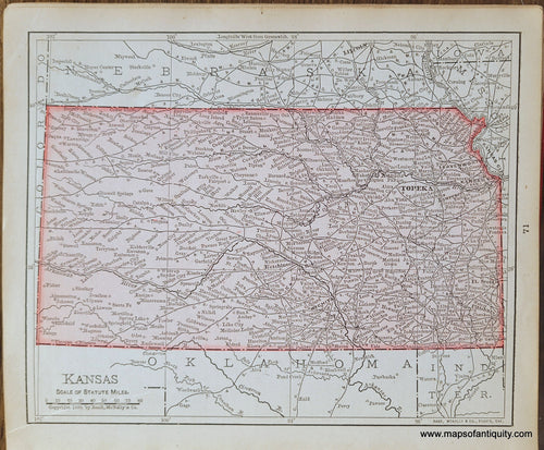 Genuine-Antique-Map-Kansas-1900-Rand-McNally-Maps-Of-Antiquity