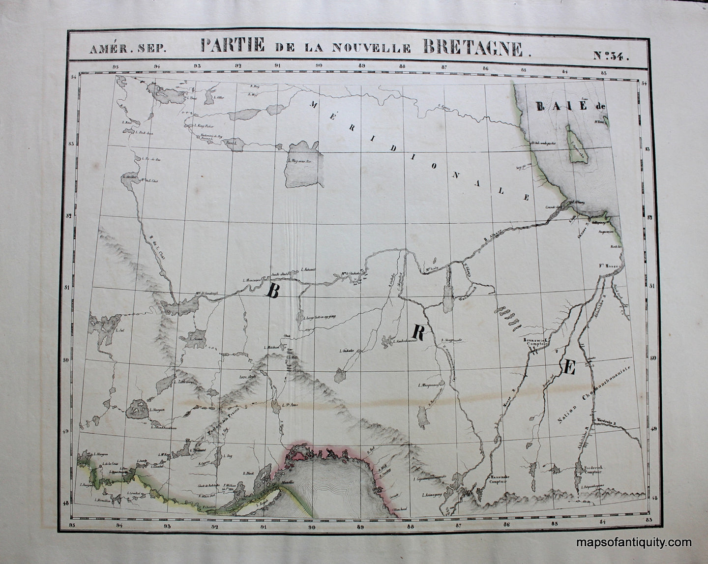 Antique-Map-Amer.-Sep.-No.-34-Partie-de-la-Nouvelle-Bretagne