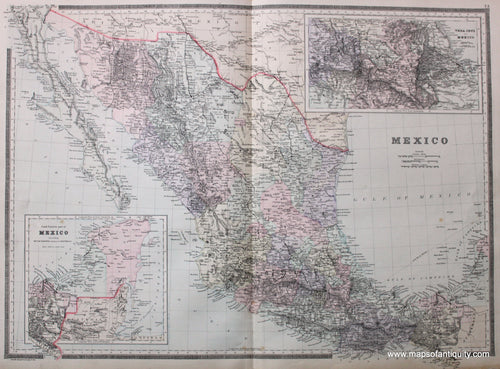 Antique-Hand-Colored-Map-Mexico-North-America-Mexico-1887-Bradley-Maps-Of-Antiquity