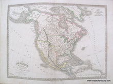 Load image into Gallery viewer, Antique-Hand-Colored-Map-Amerique-Septentrionale-(-North-America-)-1846-Monin-1800s-19th-century-Maps-of-Antiquity
