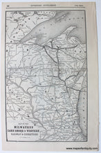 Load image into Gallery viewer, 1889 - Map of the Mexican National Railroad and its Connections, verso: Map of the Milwaukee, Lake Shore &amp; Western Railway &amp; Connections - Antique Map
