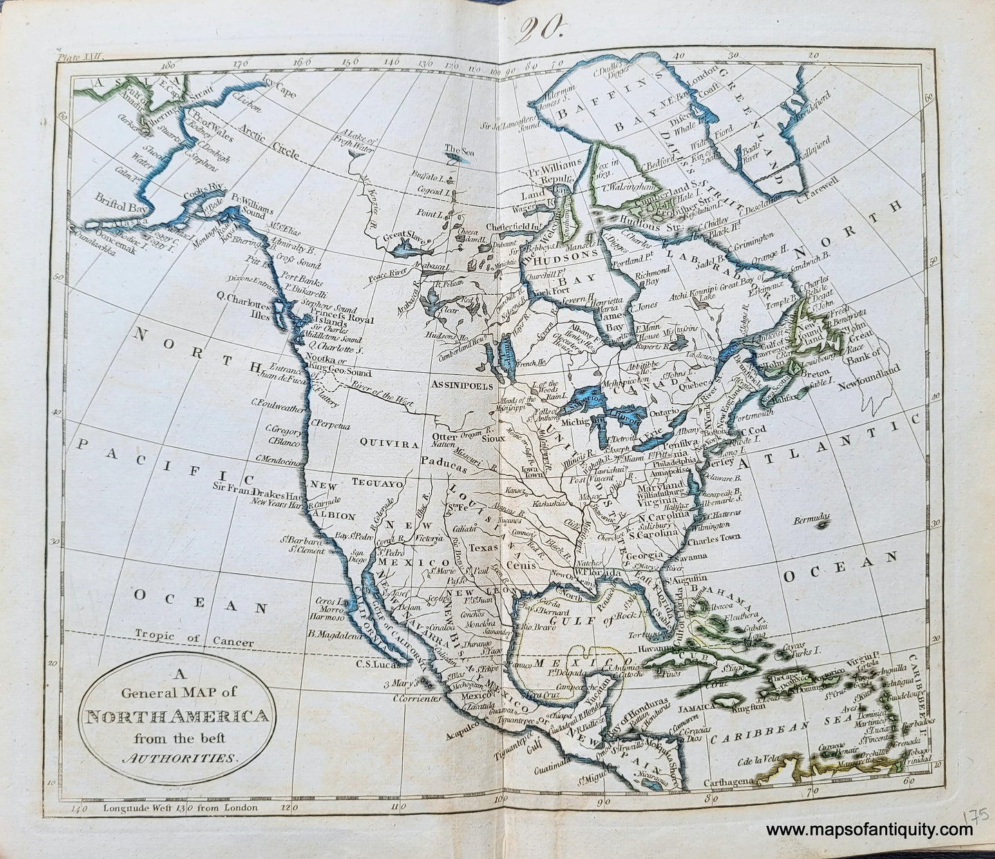 Genuine-Antique-Map-A-General-Map-of-North-America-from-the-best-Authorities-1800-Russell-Guthrie-Maps-Of-Antiquity