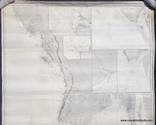 Load image into Gallery viewer, Antique-Blue-Back-Antique-Nautical-Chart-Rice-Ports-of-India-Imray-Chart-Asia-India-1873---Maps-Of-Antiquity
