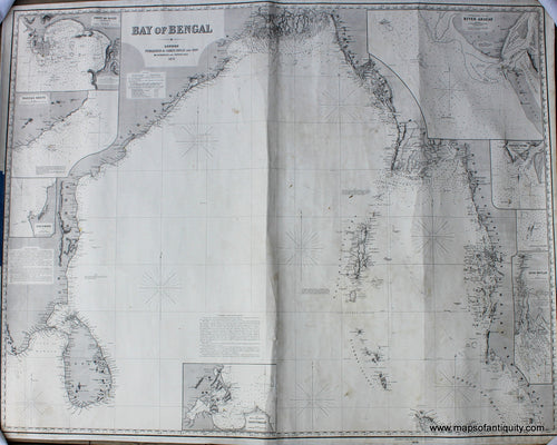 Antique-Blue-Back-Antique-Nautical-Chart-Bay-of-Bengal-Imray-Chart-Asia-India-1873-James-Imray-&-Sons-London-Maps-Of-Antiquity