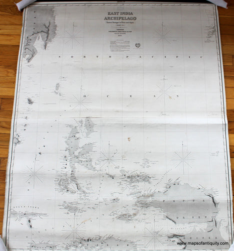 Antique-Blue-Back-Antique-Nautical-Chart-Imray-East-India-Archipelago-Eastern-Passages-to-China-and-Japan-in-9-Charts-Chart-No.-5-**********-Asia-Indonesia-1876-James-Imray-&-Sons-Maps-Of-Antiquity