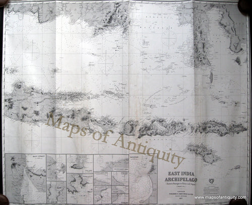 Antique-Blue-Back-Antique-Nautical-Chart-Imray-East-India-Archipelago-East-Passages-to-China-and-Japan-Chart-No.-1-Antique-Nautical-Charts--1877-James-Imray-&-Sons-London-Maps-Of-Antiquity