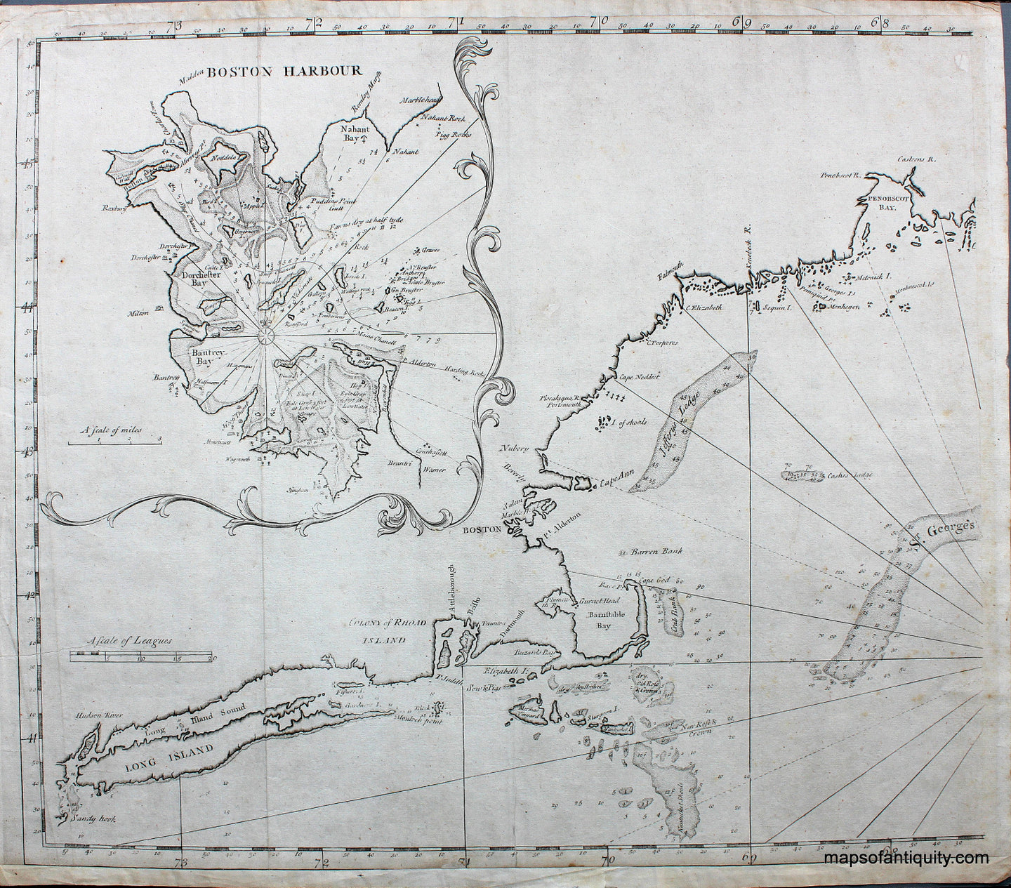 '-Southack-Map---Northeast-United-States**********-United-States-Northeast-1730-(circa-1730)-Southack-Maps-Of-Antiquity