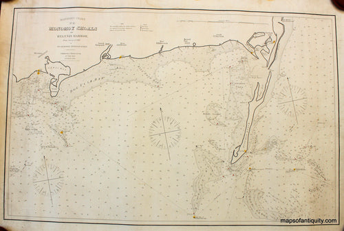 Antique-Nautical-Chart-Eldridge's-Chart-Monomoy-Shoals-and-Hyannis-Harbor-******-Nautical--1885-Eldridge-Maps-Of-Antiquity