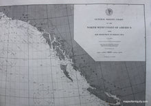 Load image into Gallery viewer, 1895 - North West Coast of America - Antique Chart
