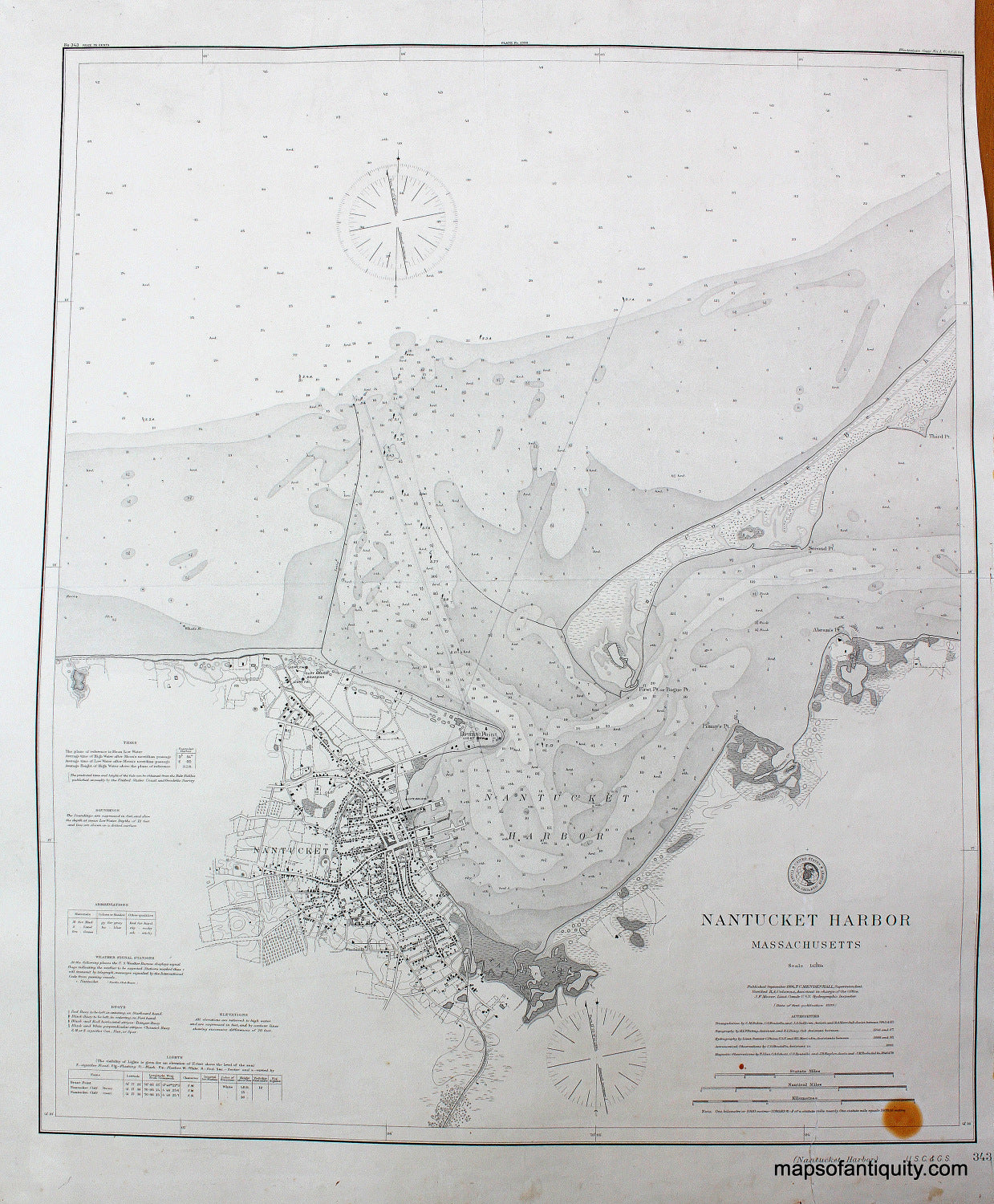 Antique-Nautical-Chart-Nantucket-Harbor-Massachusetts-Chart-Nautical-Cape-Cod-and-Islands-1894-U.S.-Coast-and-Geodetic-Survey-Maps-Of-Antiquity