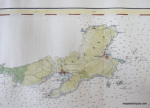 Load image into Gallery viewer, 1872 - Boston Bay and Approaches, Chart No. 10 - Antique Chart
