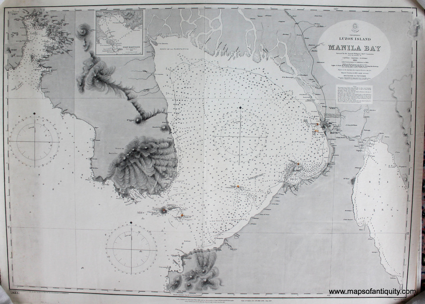 Black-and-White-Nautical-Chart-Manila-Bay-******-Pacific-Philippines-1900-British-Admiralty-Maps-Of-Antiquity