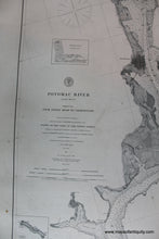 Load image into Gallery viewer, 1883 - Potomac River Chart - Antique Chart
