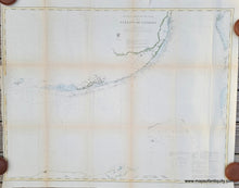 Load image into Gallery viewer, Hand-Colored-Antique-Coastal-Chart-General-Chart-of-the-Coast-No.-X-Straits-of-Florida-FL-Florida-Keys-United-States-South-1868-U.S.-Coast-Survey-Maps-Of-Antiquity
