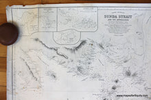 Load image into Gallery viewer, 1884 - Indonesia- Sunda Strait and its Approaches - Antique Chart
