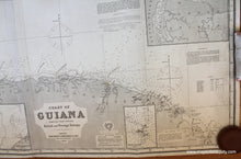 Load image into Gallery viewer, 1883 - Coast of Guiana - Antique Chart
