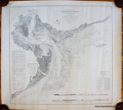 Antique-nautical-chart-restrike-Charleston-Harbor-South-Carolina-USC&GS-20th-Century-Maps-of-Antiquity