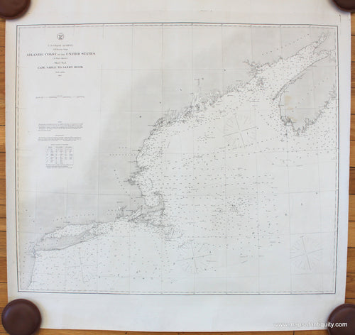 Antique-nautical-chart-restrike-Atlantic-Coast-Cape-Sable-Island-Nova-Scotia-Sandy-Hook-New-Jersey-United-States-Northeast-USC&GS-20th-Century-Maps-of-Antiquity
