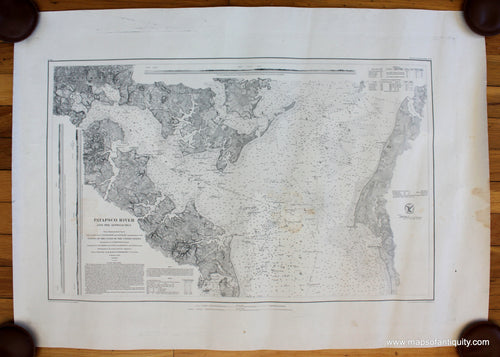 Antique-nautical-chart-restrike-Patapsco-River-Approaches-Baltimore-Maryland-USCS-20th-Century-Maps-of-Antiquity