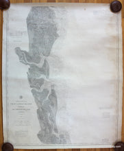 Load image into Gallery viewer, Black-and-White-Antique-Nautical-Chart-Coast-Chart-No.-57-Sapelo-Island-to-Amelia-Island-Georgia-to-Florida-1880-US-Coast-and-Geodetic-Survey-South-1800s-19th-century-Maps-of-Antiquity
