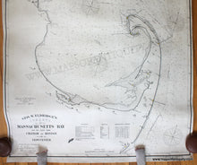 Load image into Gallery viewer, 1895 - Geo. W. Eldridge&#39;s Chart D, Massachusetts Bay and the Coast from Chatham to Gloucester - Antique Chart
