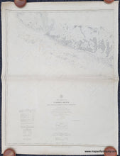 Load image into Gallery viewer, Antique-Black-and-White-Antique-Nautical-Chart-Coastal-Chart-No.-169-Florida-Reefs-from-Newfound-Harbor-to-Boca-Grande-Key-Antique-Nautical-Charts-Florida-1888-U.S.-Coast-Survey-Maps-Of-Antiquity
