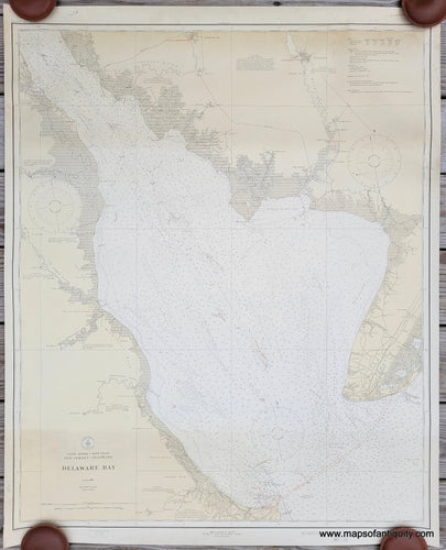 Genuine-Antique-Sailing-Chart-Delaware-Bay-1926-USCGS-Maps-Of-Antiquity