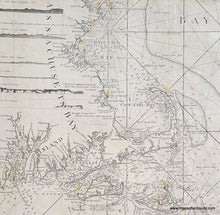 Load image into Gallery viewer, Genuine-Antique-Chart-Fragment-of-Captain-Hollands-A-new-and-correct-chart-of-the-coast-of-New-England-and-New-York-with-the-adjacent-parts-of-Nova-Scotia-and-New-Brunswick-from-Cape-Sable-to-the-entrance-of-Hudsons-or-North-River-1799-circa-Laurie-Whittle-Maps-Of-Antiquity
