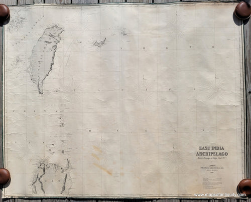 Genuine-Antique-Chart-Taiwan-and-Luzon-Philippines---East-India-Archipelago---Eastern-Passages-to-China-and-Japan--Chart-No-7-1863-Imray-Maps-Of-Antiquity