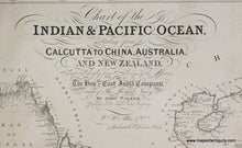 Load image into Gallery viewer, Genuine-Antique-Nautical-Chart-Indian-&amp;-Pacific-Ocean-Calcutta-to-China-Australia-and-New-Zealand--1844-Honble-East-India-Company-John-Walker-Maps-Of-Antiquity
