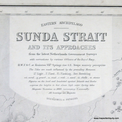 Genuine-Antique-Nautical-Chart-Sunda-Straight-and-its-Approaches--1886-Davies-Bryer-&-Co--Maps-Of-Antiquity
