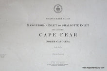 Load image into Gallery viewer, Genuine-Antique-Nautical-Chart-Masonboro-Inlet-to-Shallotte-Inlet-including-Cape-Fear-1909-U-S-Coast-and-Geodetic-Survey--Maps-Of-Antiquity
